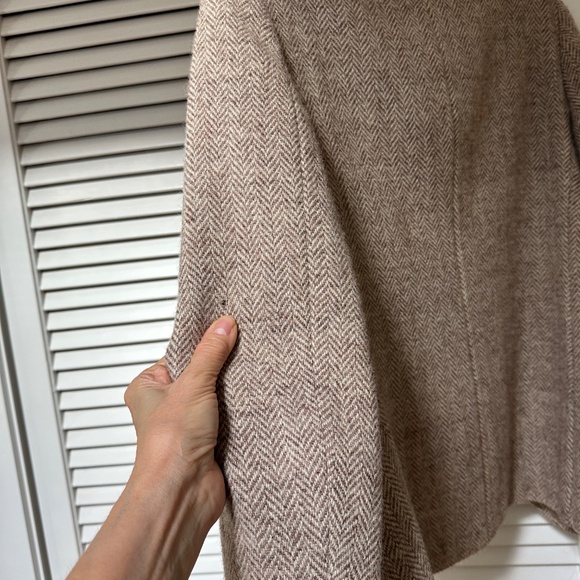 Vintage Burberrys Harris Tweed Jacket Beige Tan Small - Picture 10 of 16